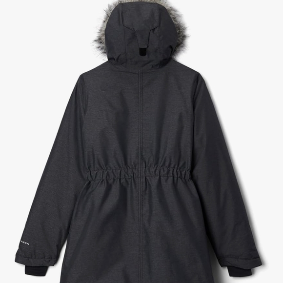 Columbia Charcoal Hooded Parka with Faux Fur Trim - Picture 8 of 10